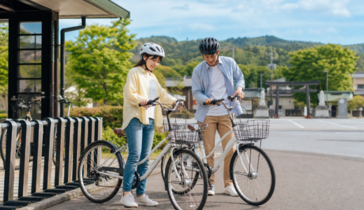 多賀サービスエリア発のレンタサイクル実証実験　秋の多賀町を自転車でめぐる新しい入口